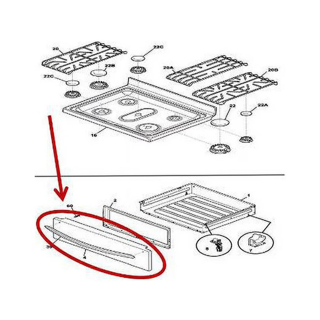 Frigidaire Range /Oven Drawer Access Panel - 5304517477, Replaces: 316352503