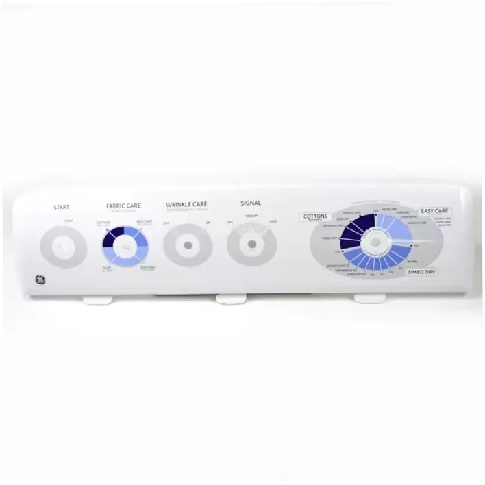 GE Dryer Backsplash/Control Panel (White) - WE19M1486