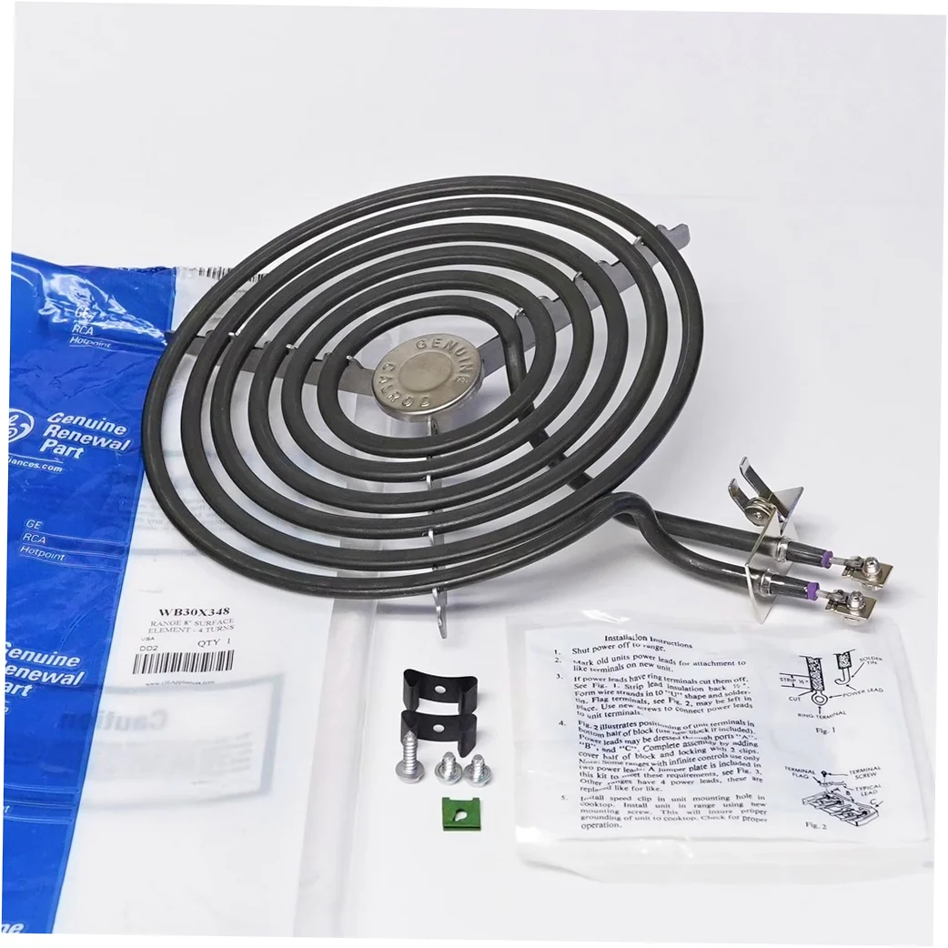 GE Range /Oven 8 Inch Surface Burner - WB30X348, Replaces: WB30X0214