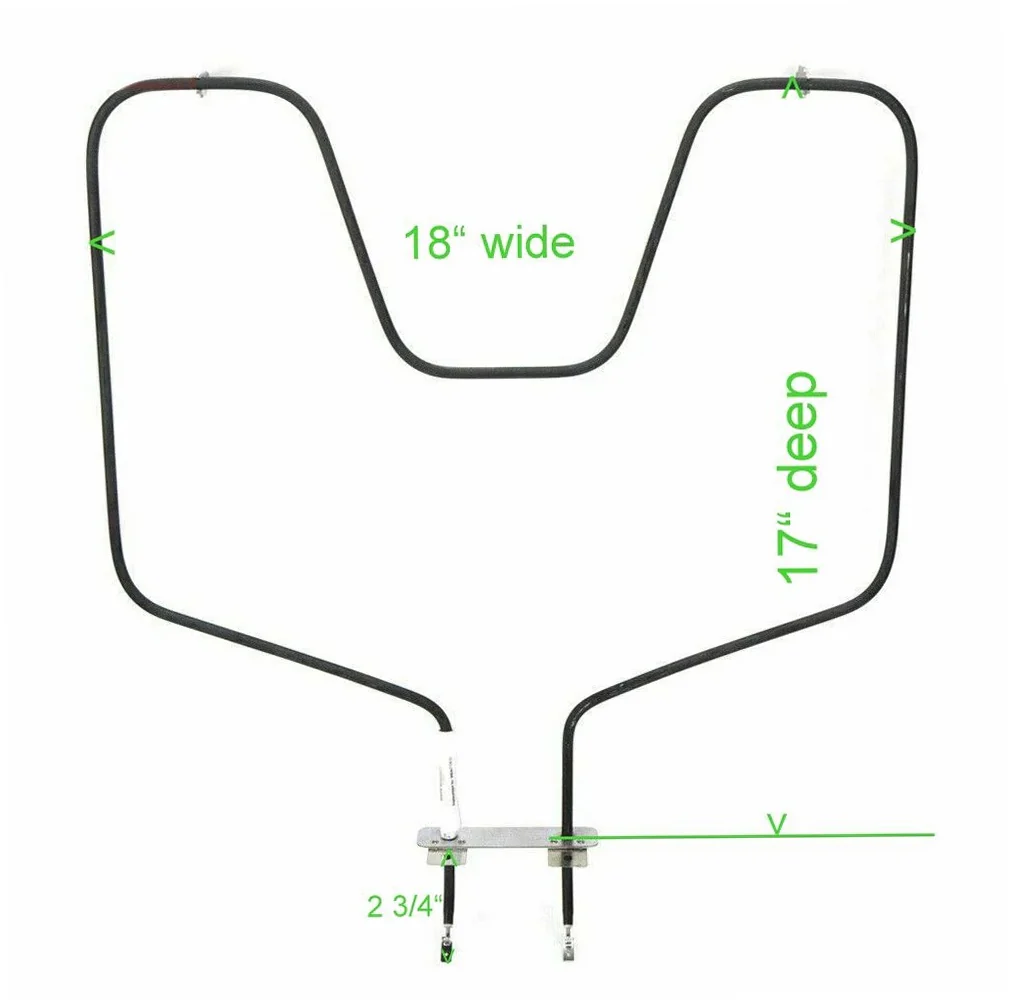 GE Range /Oven Bake Element - WB44T10010, Replaces: WB44T10010-9PK