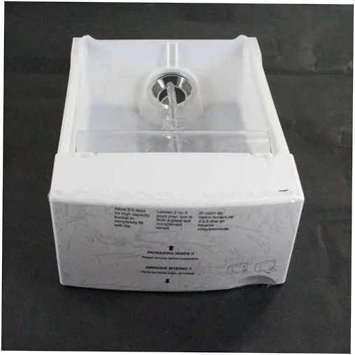 GE Refrigerator Ice Bucket & Auger Assembly - WR17X12091, Replaces: WR17X10834