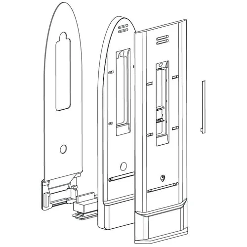 LG Refrigerator Air Duct & Cover Assembly - ABQ74149301, Replaces: MBN63031802