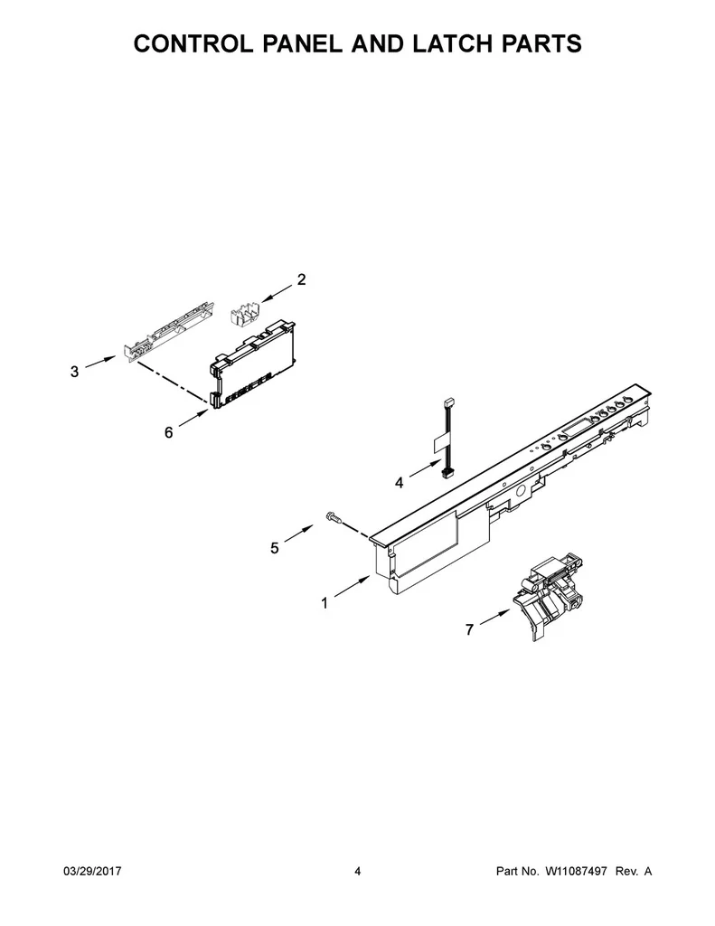 Whirlpool Dishwasher Control Board - W11305296, Replaces: W10904715 - Image 2