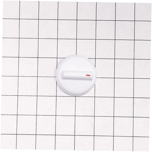 Whirlpool Range /Oven Burner Knob (White) - WP98006102, Replaces: 98006102