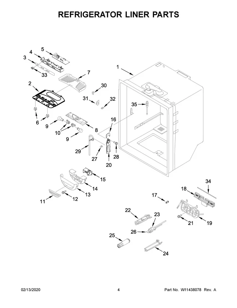 Whirlpool Refrigerator Control Board - WPW10503278, Replaces: W10503278